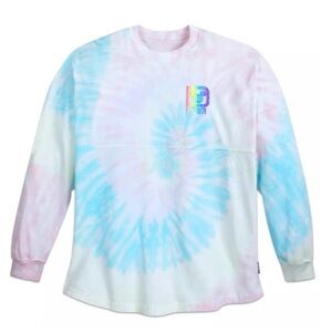 Walt Disney World Spirit Jersey Adult Unisex – Cotton Candy Tie Dye Sparkle Sz M